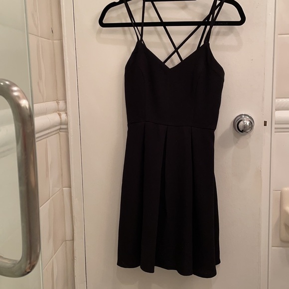 Lulu’s Black to The Rescue Mini Skater Dress - Picture 8 of 10